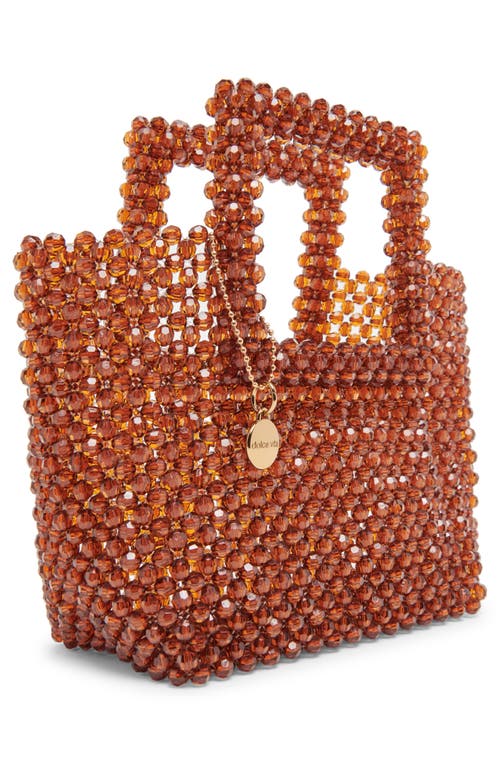 Dolce Vita Marel Beaded Tote In Amber