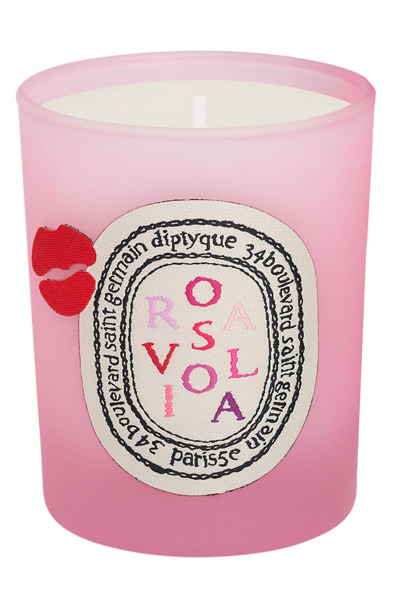 Diptyque 'Rosaviola' Scented Candle, Alternate, color, 