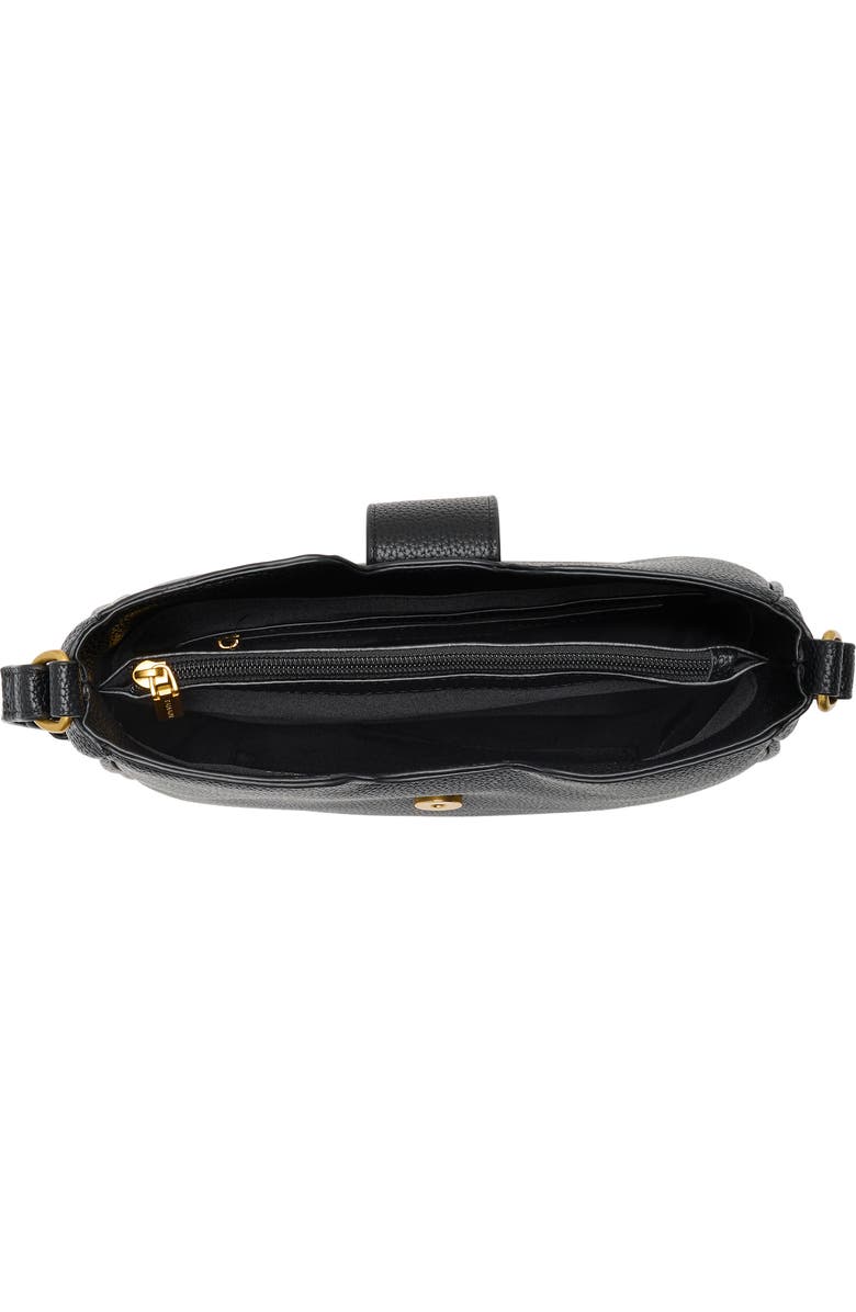 Tahari Flap Crossbody Bag, Alternate, color, Black
