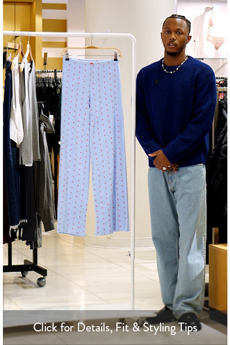 Rib Print Pants video