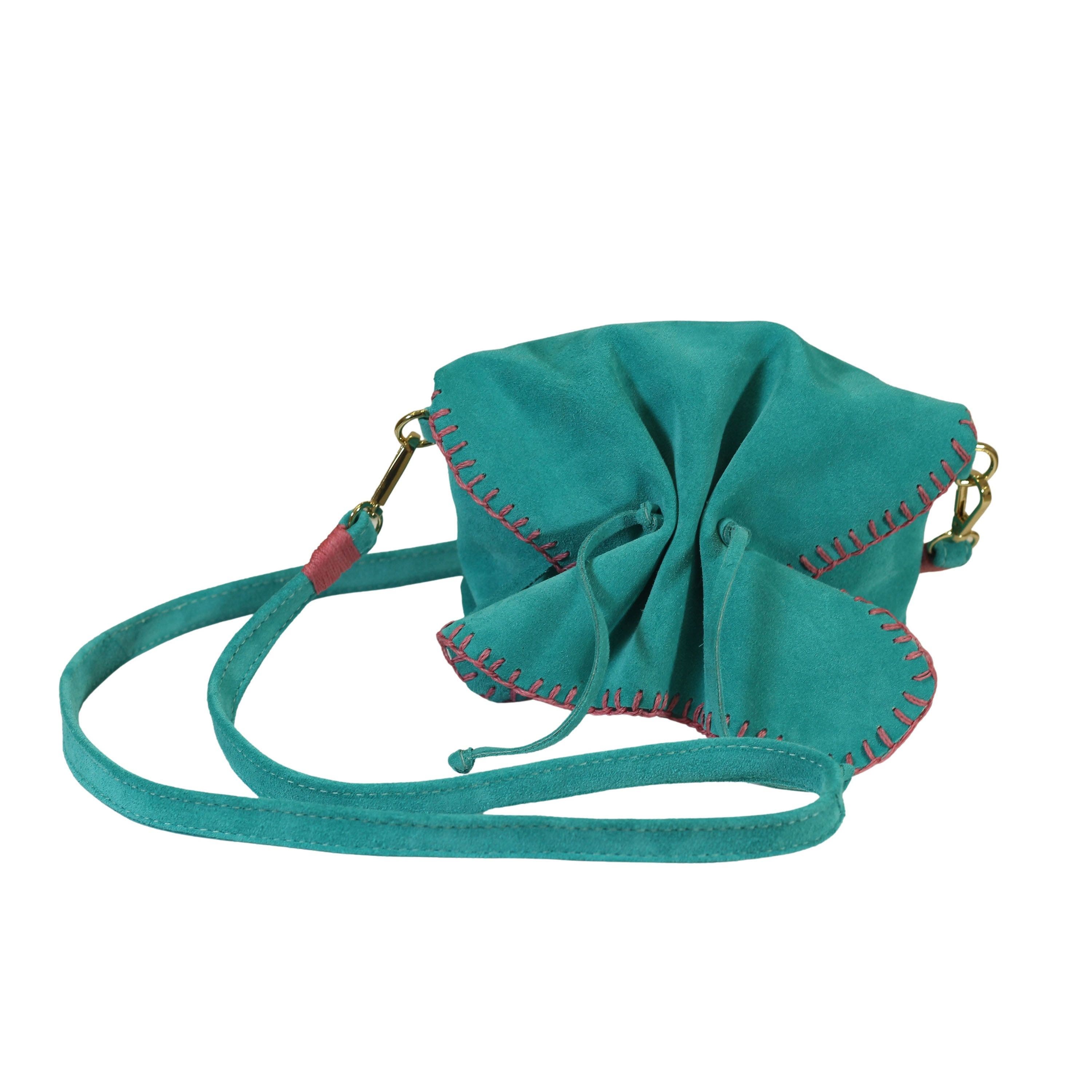 Mini Butterfly Suede Leather Bag, Main, color, Sky