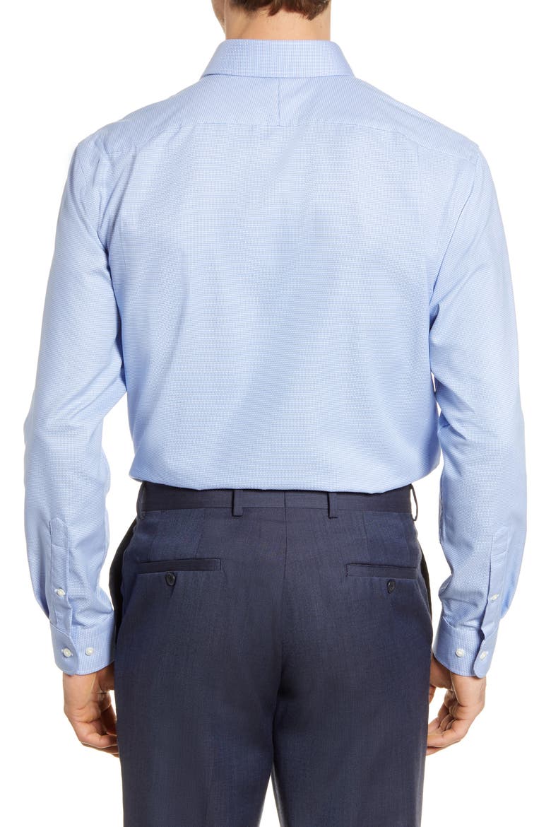Traditional Fit Non-Iron Basket Weave Dress Shirt, Alternate, color, BLUE FRENCH