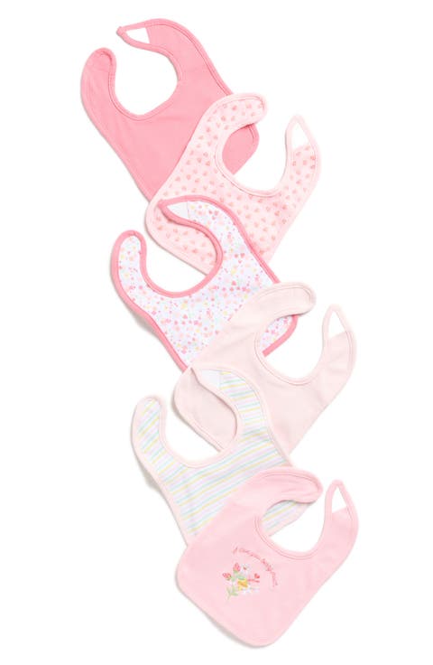 6-Pack Assorted Berry Floral Bibs