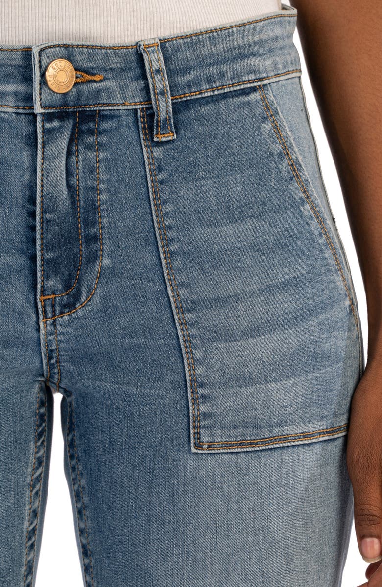 KUT from the Kloth Stevie Mid Rise Straight Leg Jeans, Alternate, color, 