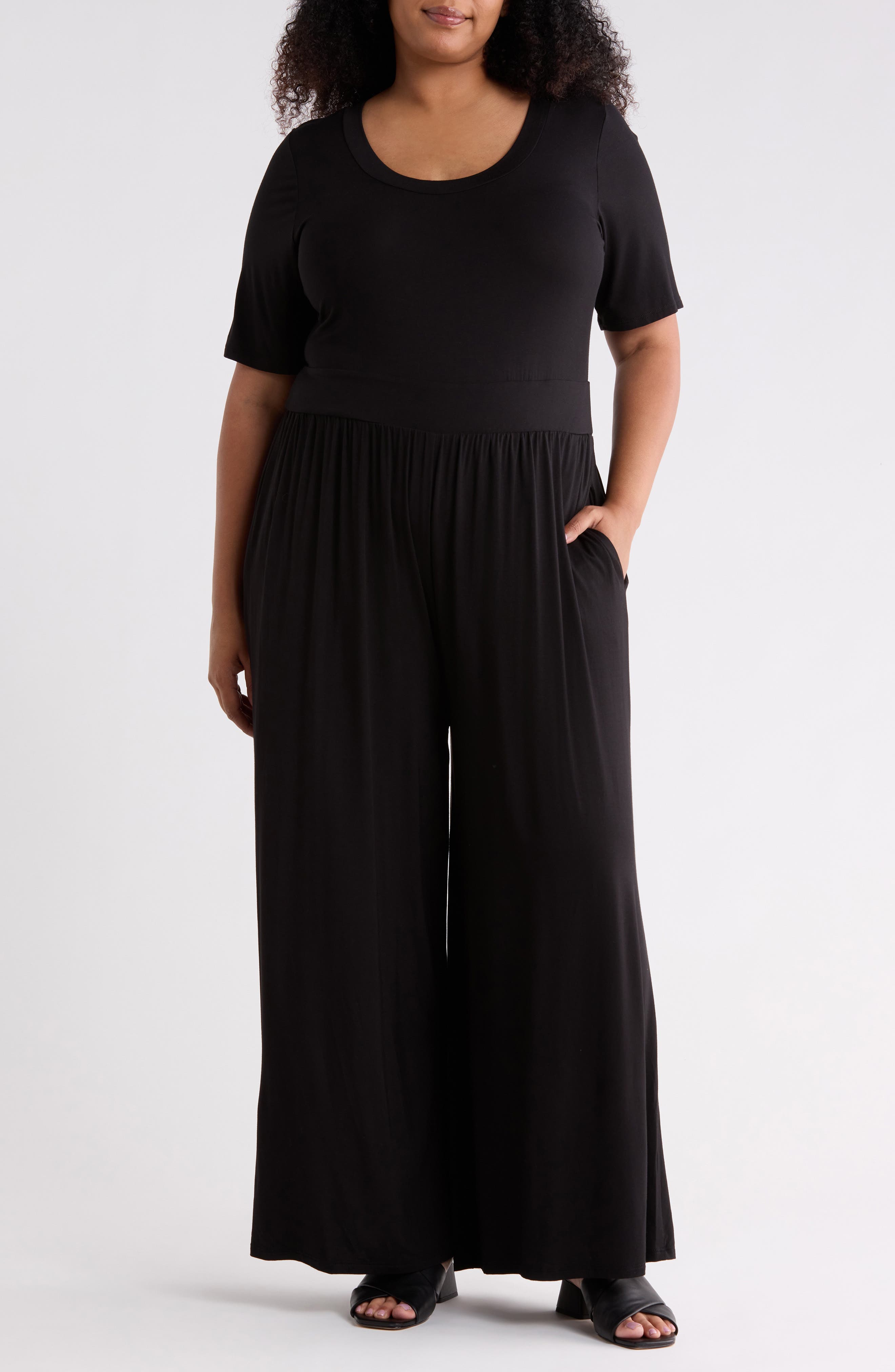 Knit Wide Leg Jumpsuit