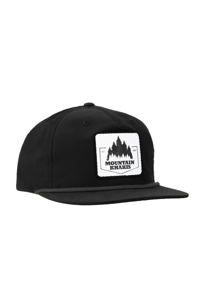 Tree Line Snap Back Hat, Main, color, Black