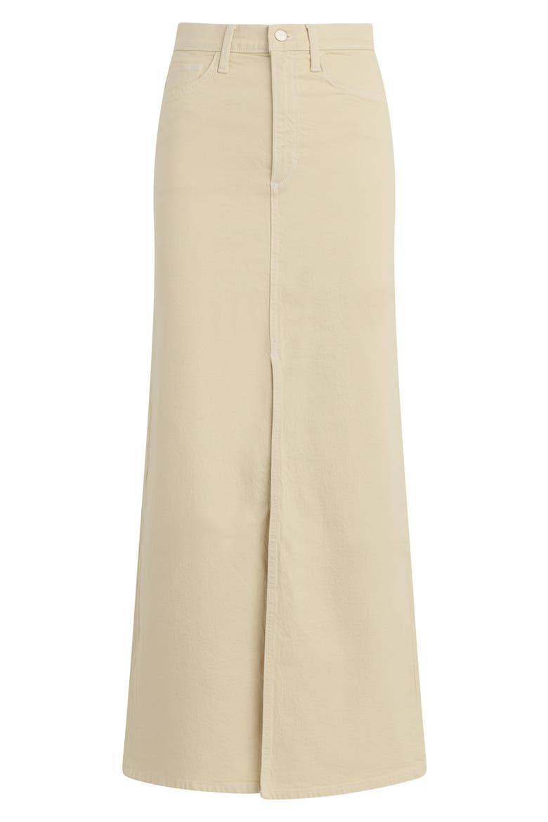 The Martine Denim Maxi Skirt, Alternate, color, CREME BRULEE