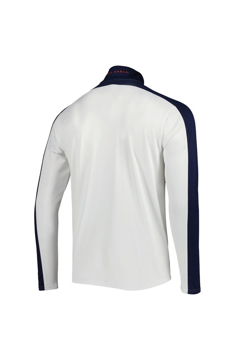 Under Armour Men's Under Armour White Auburn Tigers Lightweight Mock Neck Performance Quarter-Zip Jacket, Alternate, color,