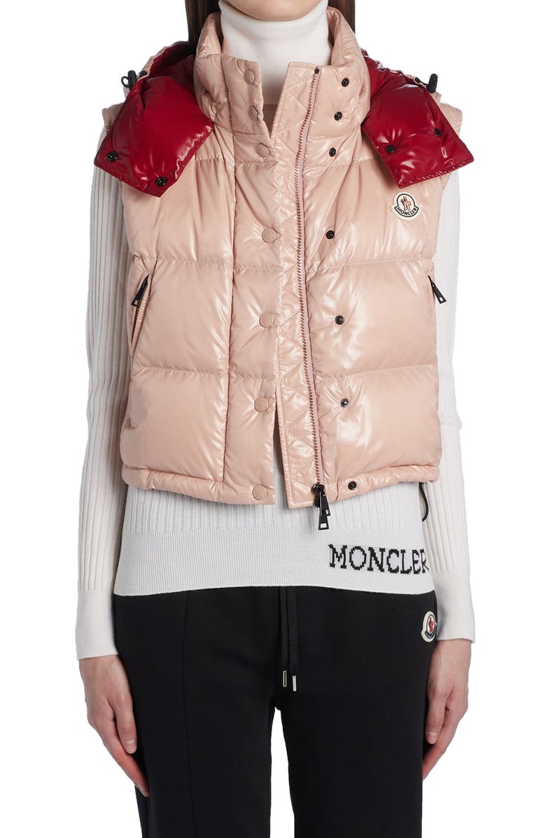 Moncler Alpiste Down Hooded Puffer Vest, Main, color, 