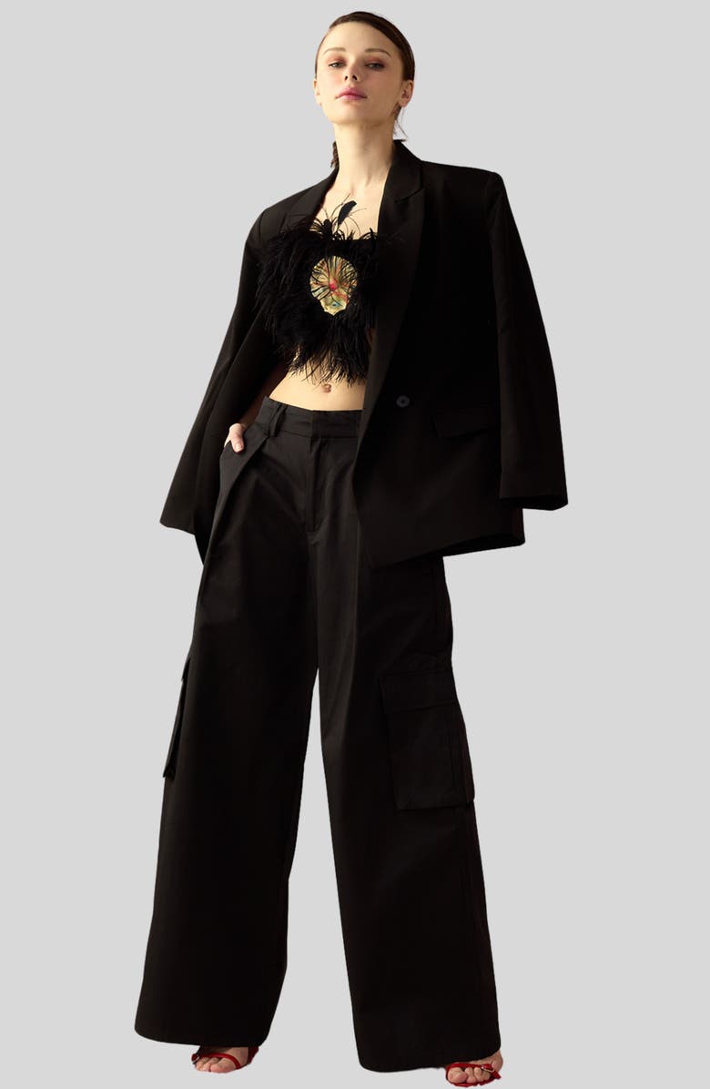 Cynthia Rowley Marbella Cotton Cargo Pant, Main, color,