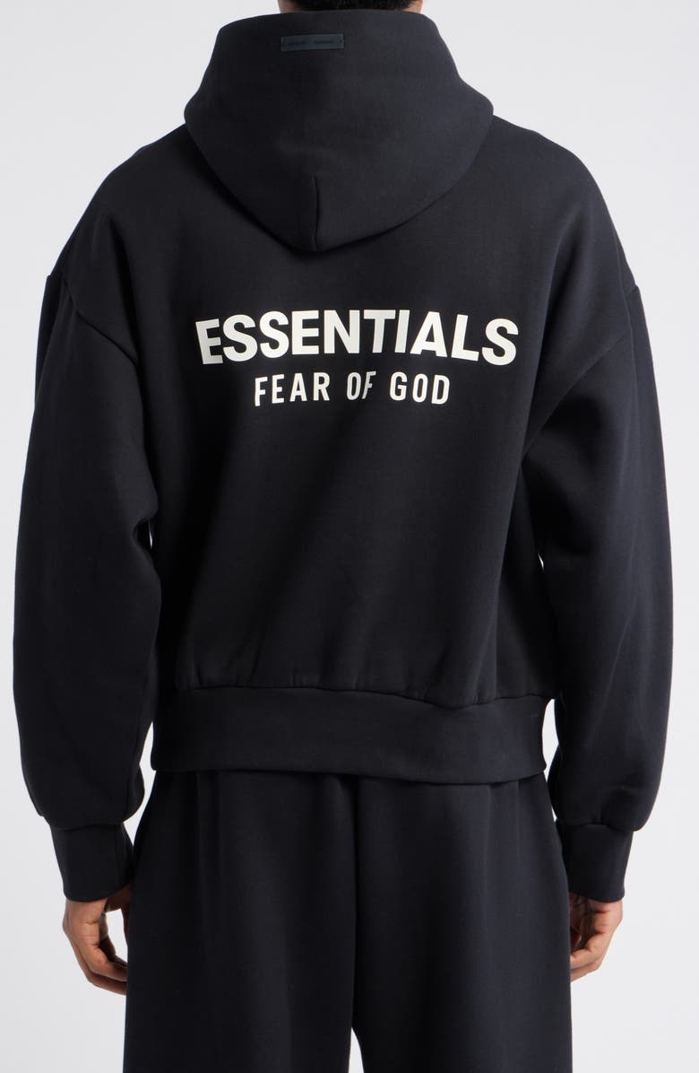 Fear of God Essentials Classic Pullover Hoodie, Alternate, color, Vintage Black