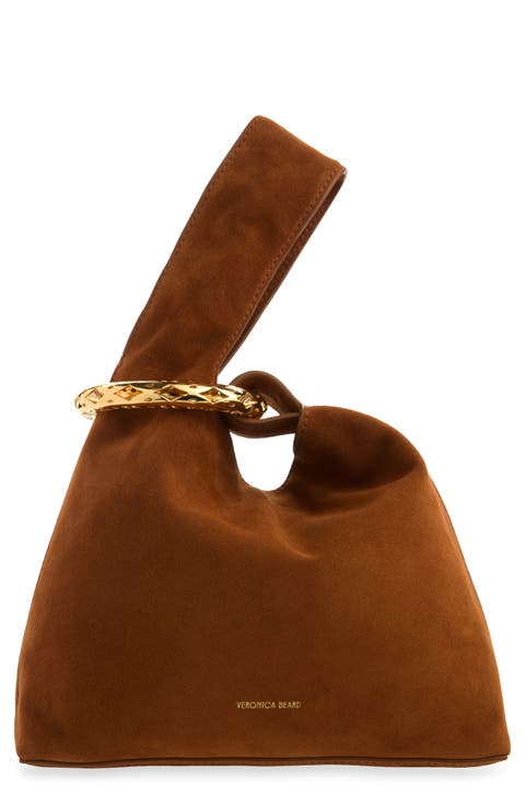 Swing Suede Top Handle Bag