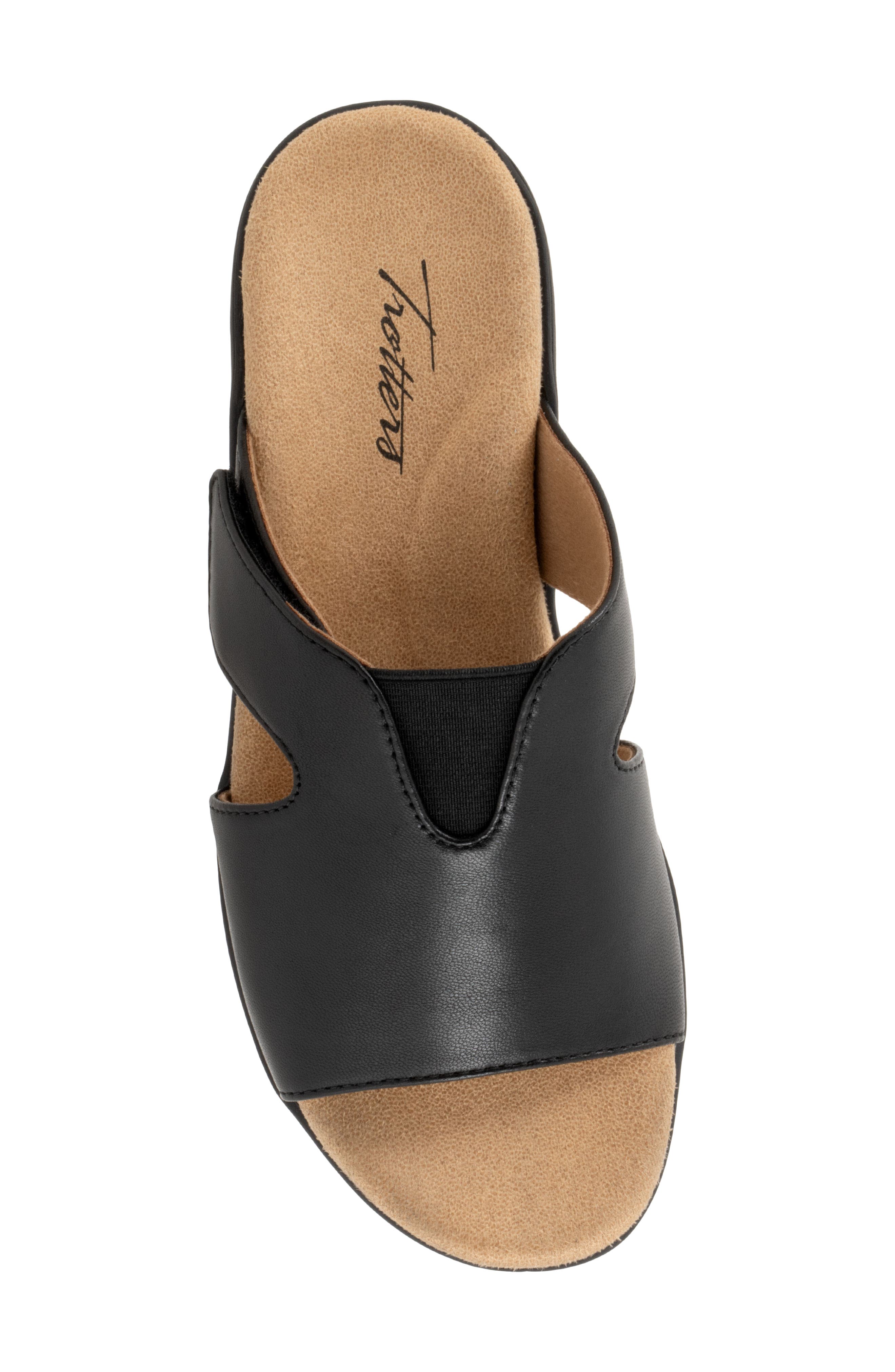 Trotters Roxine Slide Sandal, Alternate, color, Black