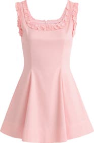 Tulleen Ruffle Strap Dress