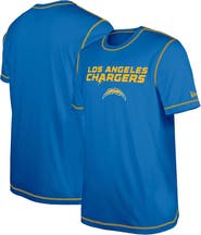 New Era Men's New Era Blue Los Angeles Chargers Third Down Puff Print T-Shirt