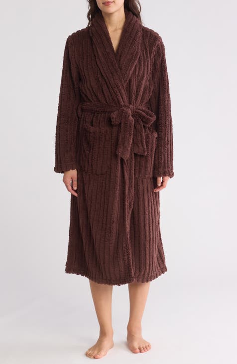 Textured Plush Fleece Robe