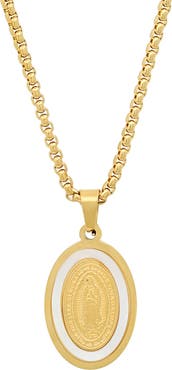 HMY JEWELRY Senora de Guadalupe Pendant Necklace