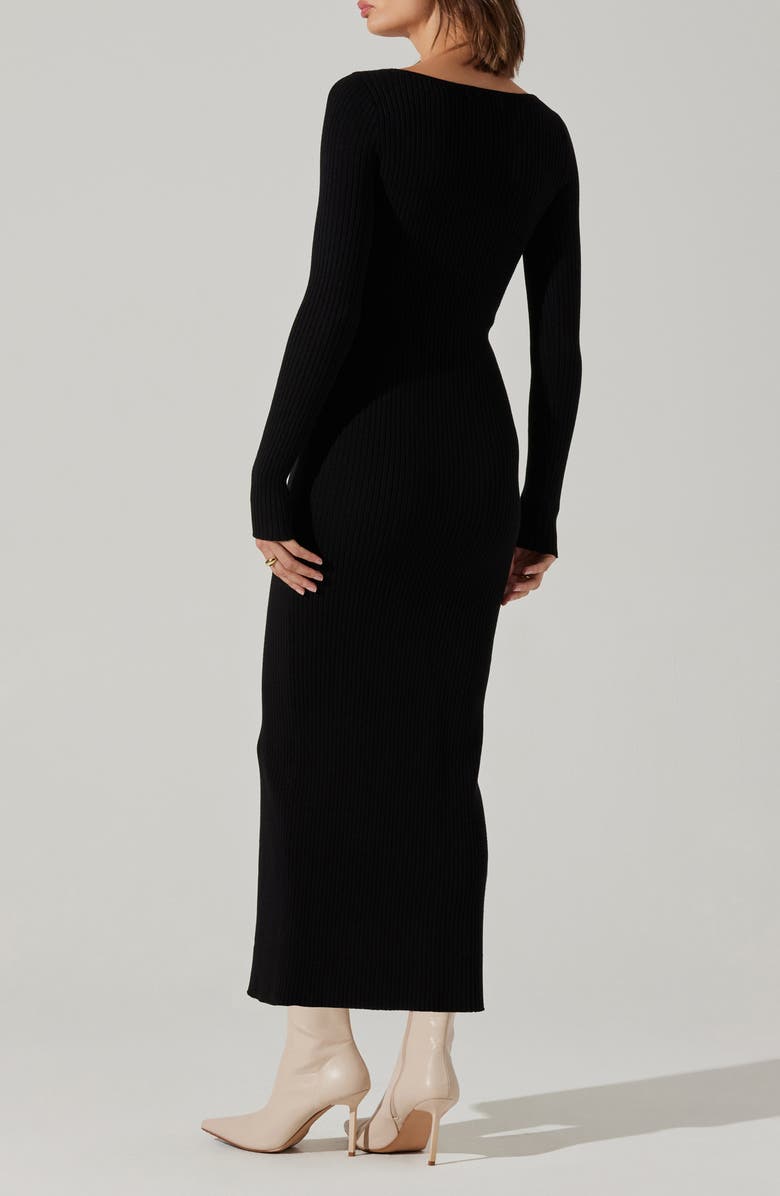 ASTR the Label Glenda Long Sleeve Rib Sweater Dress, Alternate, color,