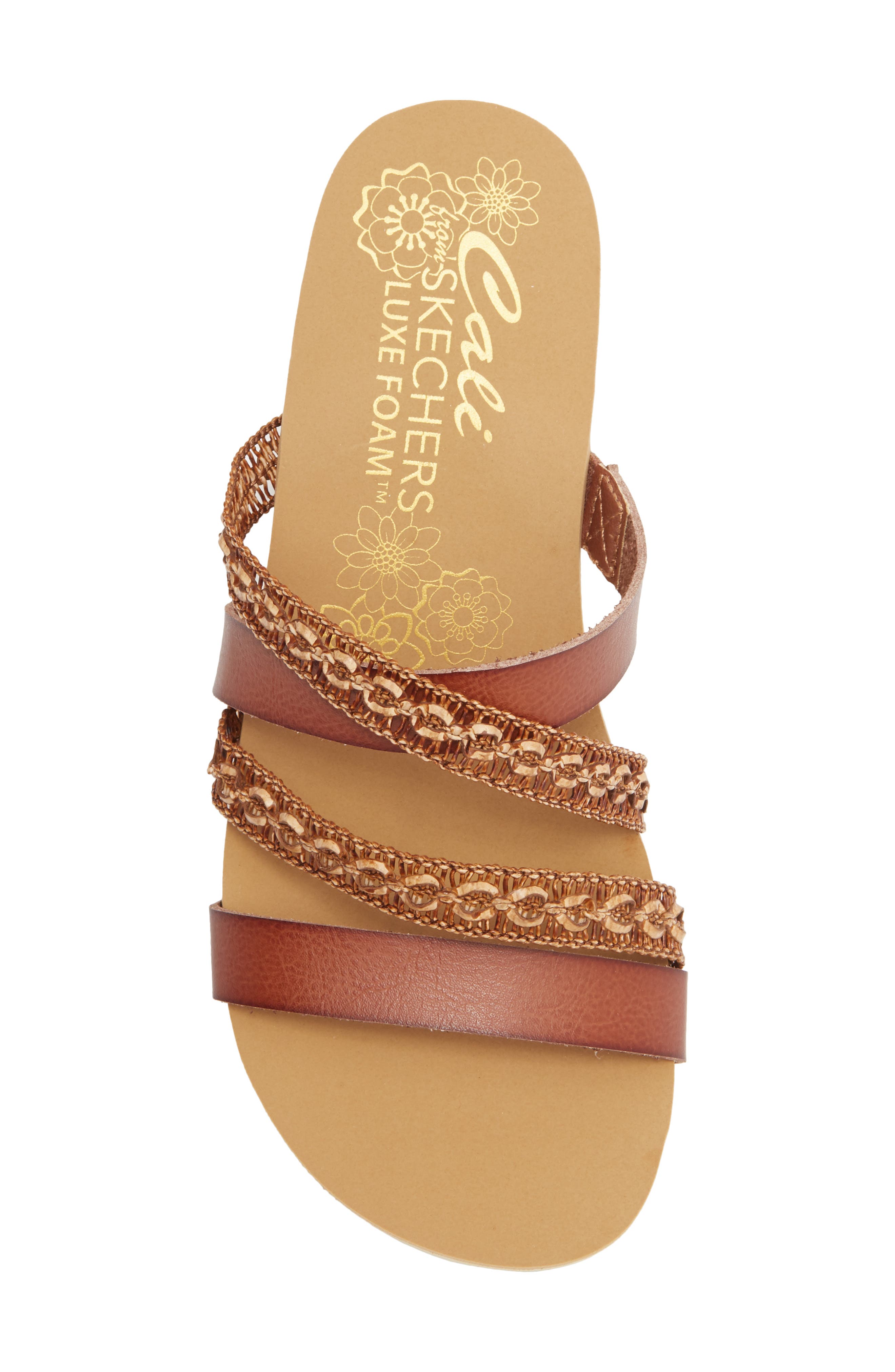 SKECHERS Summer Platform Sandal, Alternate, color, Luggage