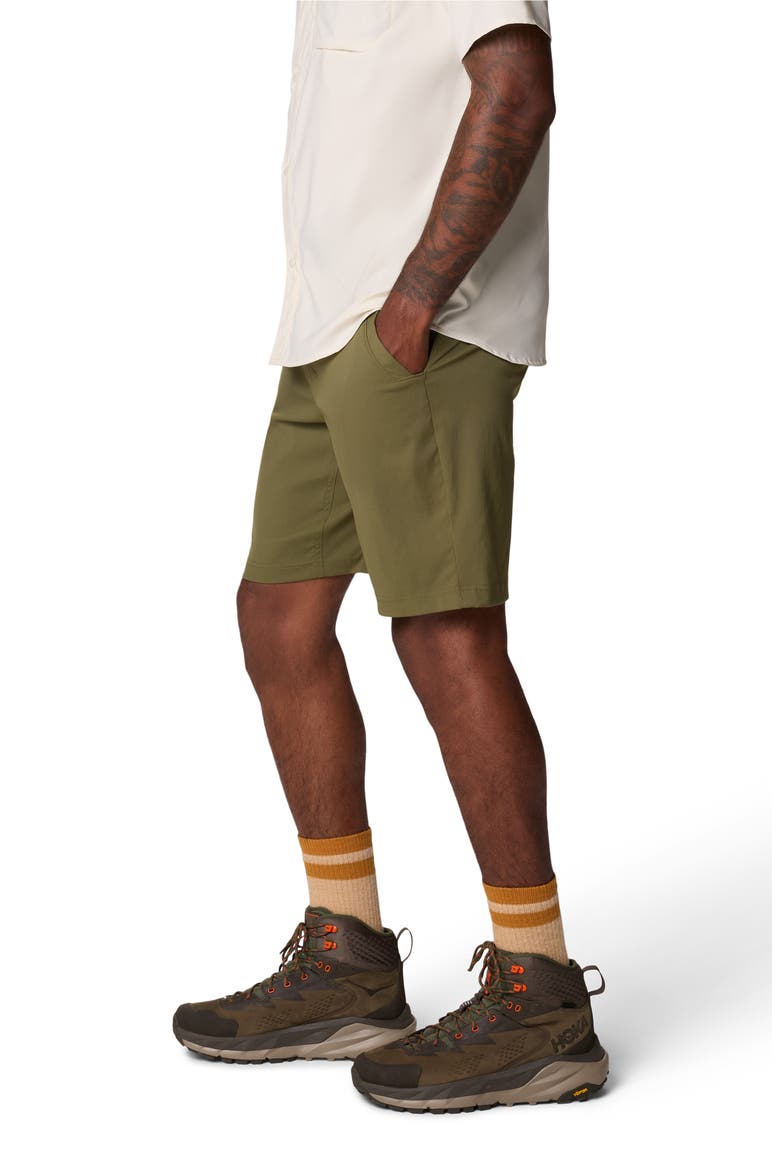 All Purpose Active Crossover Shorts, Alternate, color, COMBAT GREEN