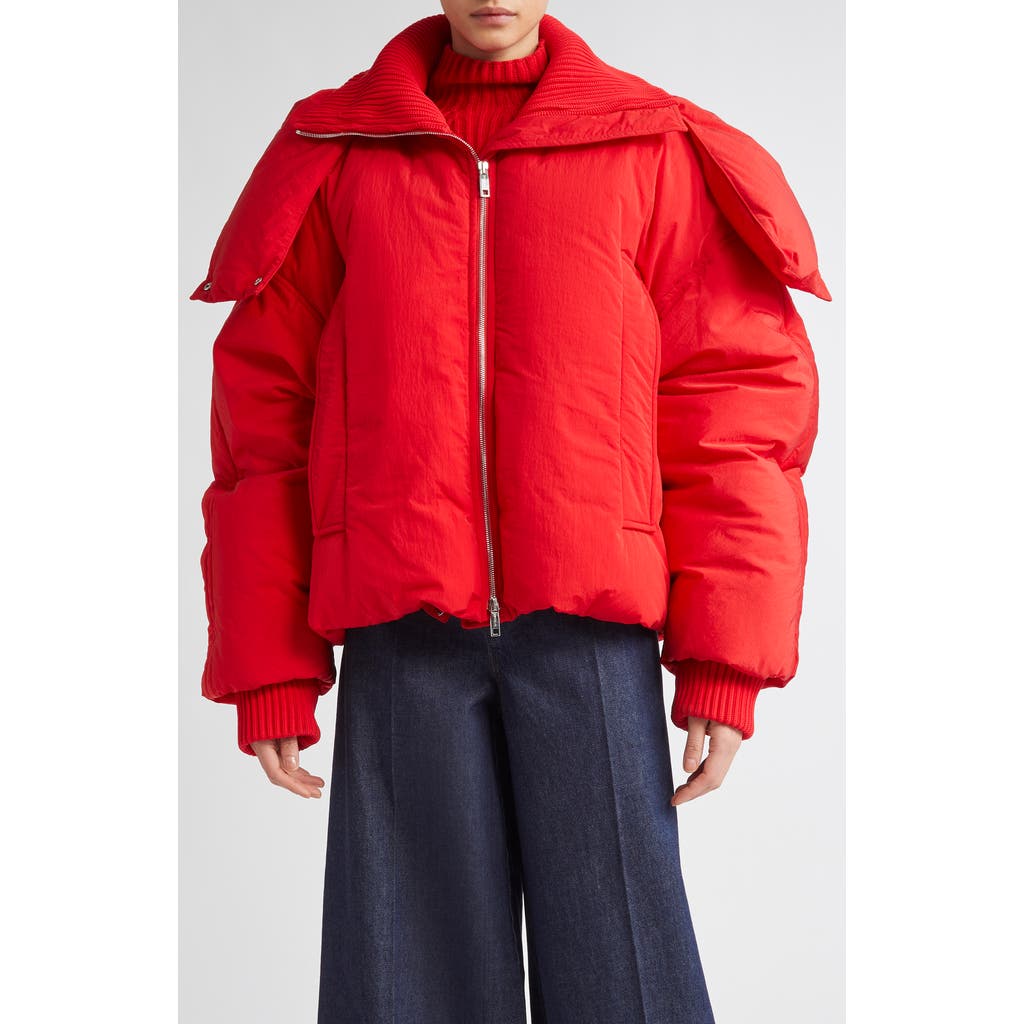 Sportmax Anti-drip Short Down Jacket In Pink