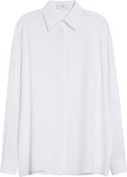 Michael Kors Collection Silk Georgette Button-Up Shirt