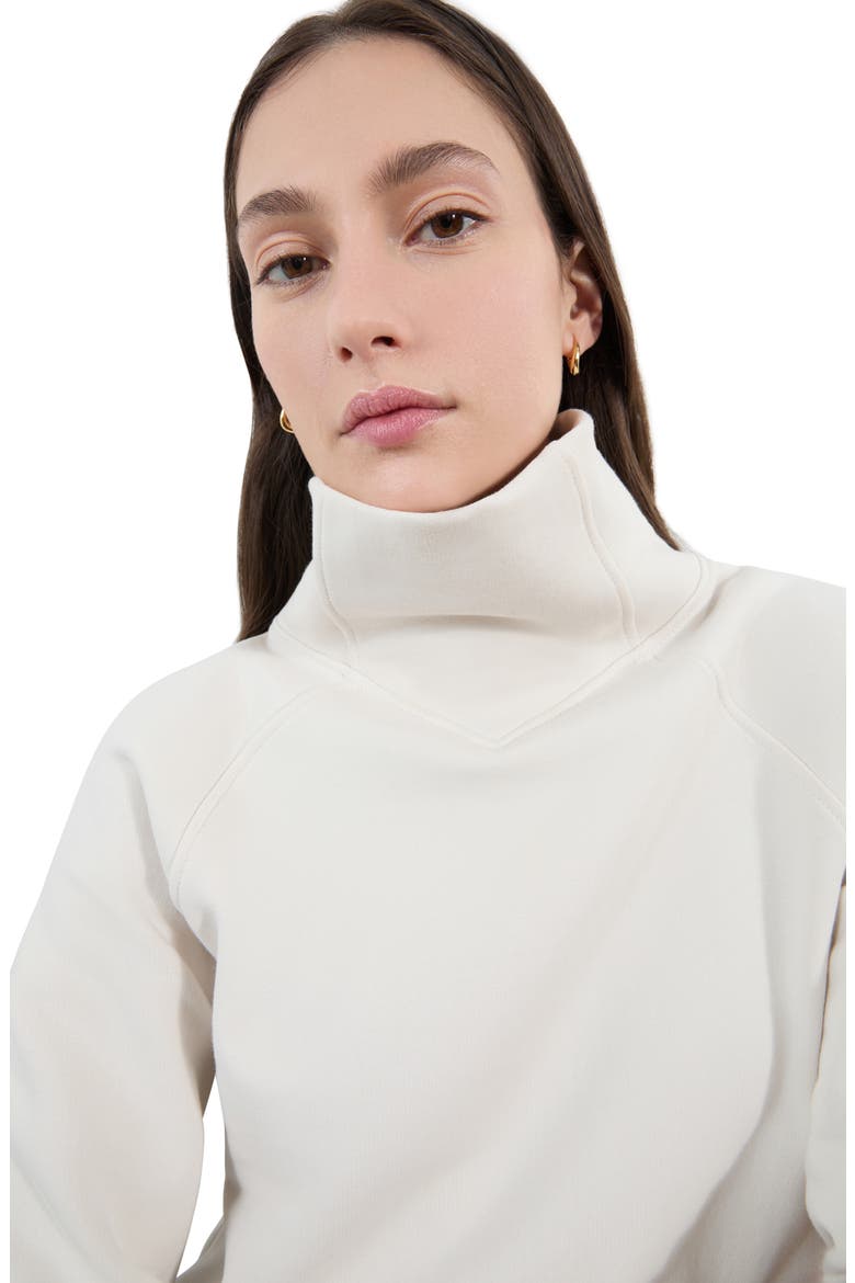 Washington Mock Neck Sweatshirt, Alternate, color, CREAM