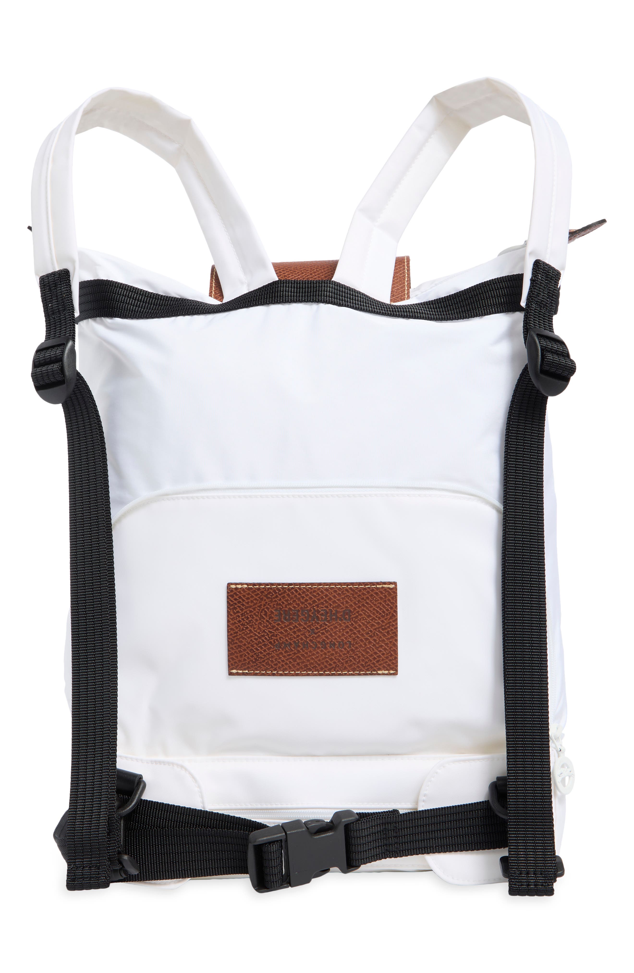 Longchamp x D'heygere Convertible Backpack, Alternate, color, White
