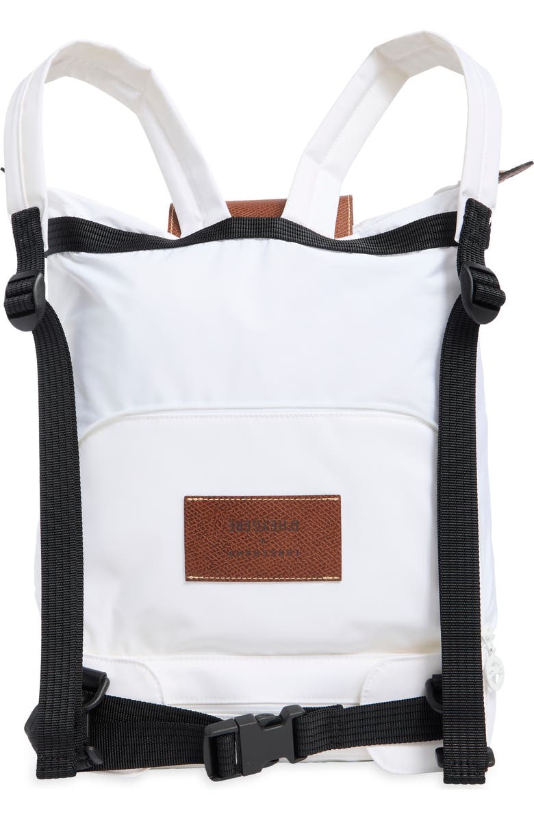 Longchamp x D'heygere Convertible Backpack, Alternate, color, White