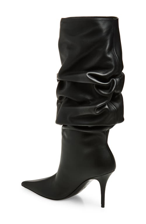 Amina Muaddi Anok Pointed Toe Boot In Black