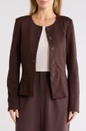 NORDSTROM RACK Collarless Cutaway Ponte Jacket