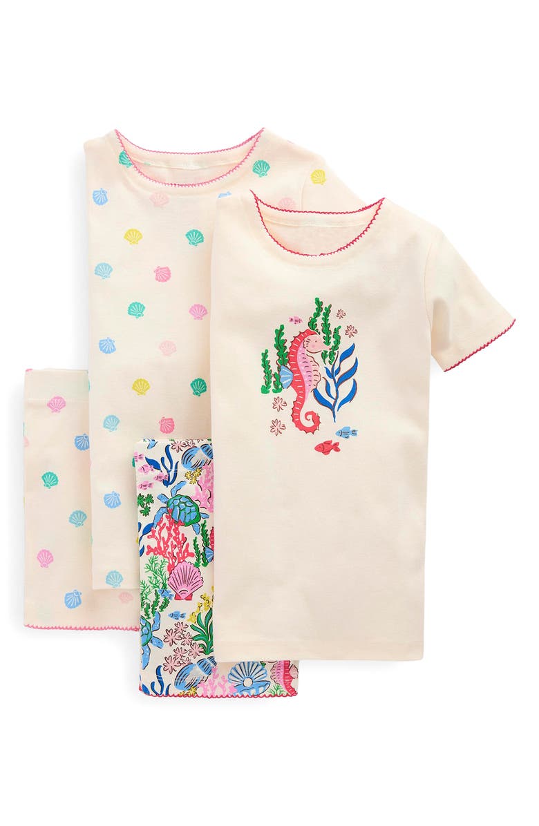 Mini Boden Kids' Assorted 2-Pack Fitted Two-Piece Short Pajamas, Main, color, 