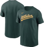 Nike Men's Nike Green Oakland Athletics Fuse Wordmark T-Shirt
