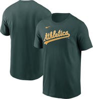 Nike Men's Nike Green Oakland Athletics Fuse Wordmark T-Shirt