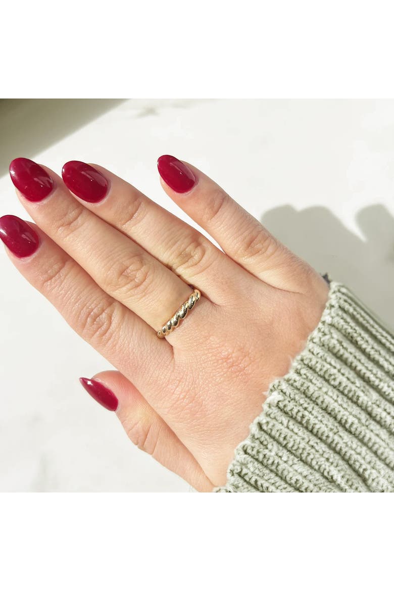 Thick Twisted Gold Band, Alternate, color, Yellow Gold