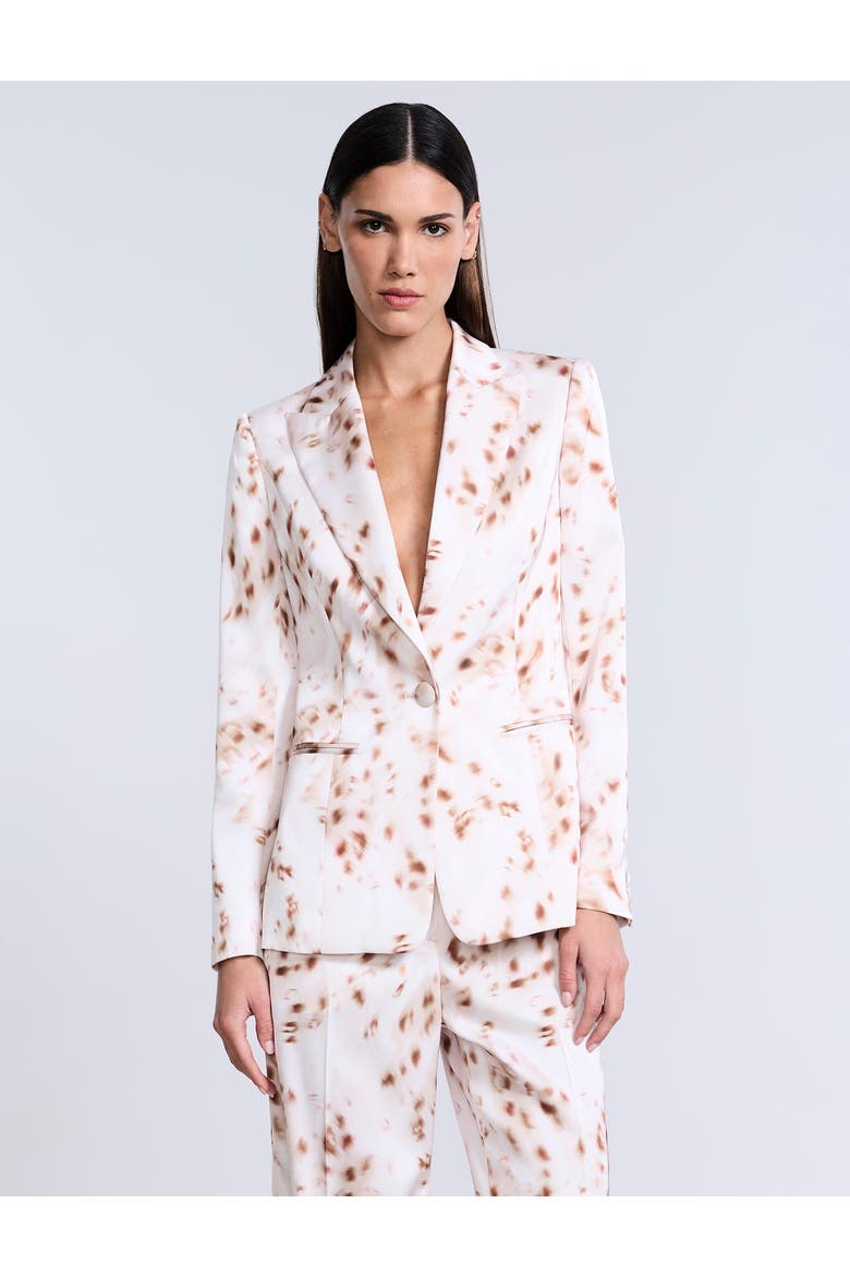 Single Breasted Animal Print', Main, color, Brown Sugar Animal Print