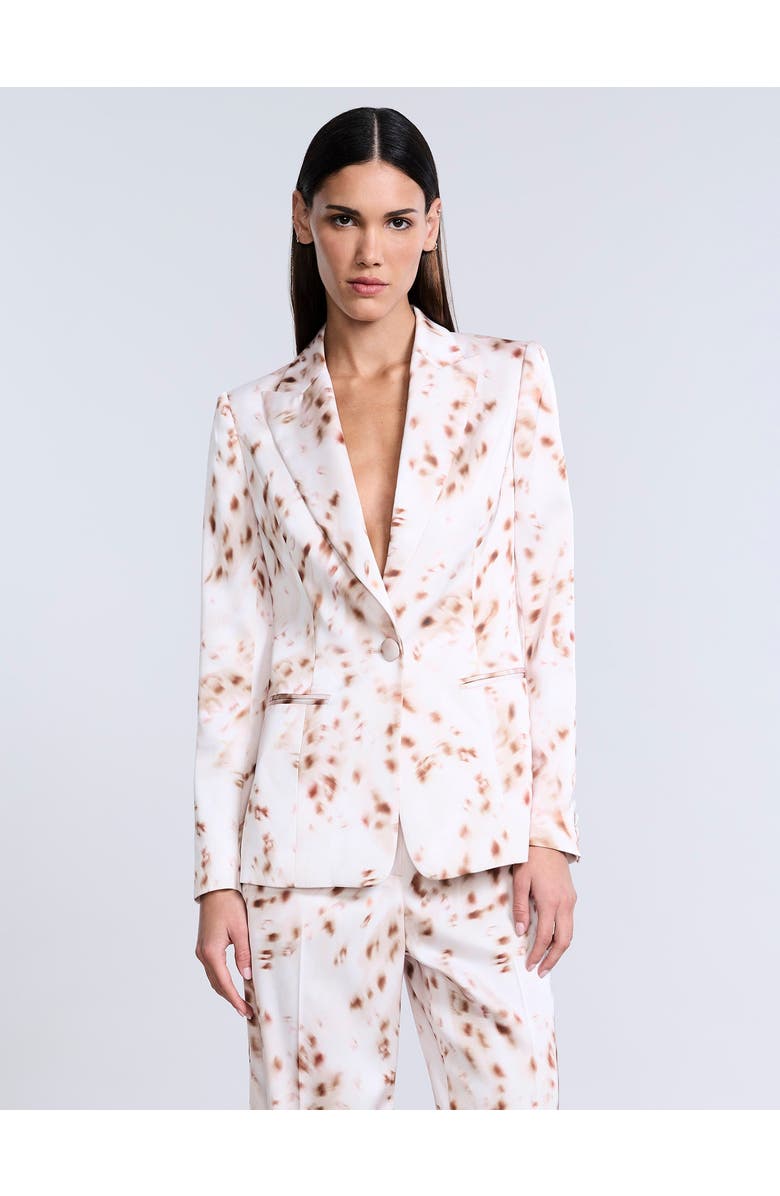 BCBGMAXAZRIA Single Breasted Animal Print', Main, color, Brown Sugar Animal Print