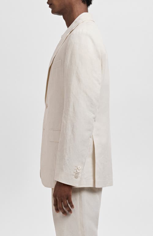 Mango Slim Fit Suit Blazer In Neutral