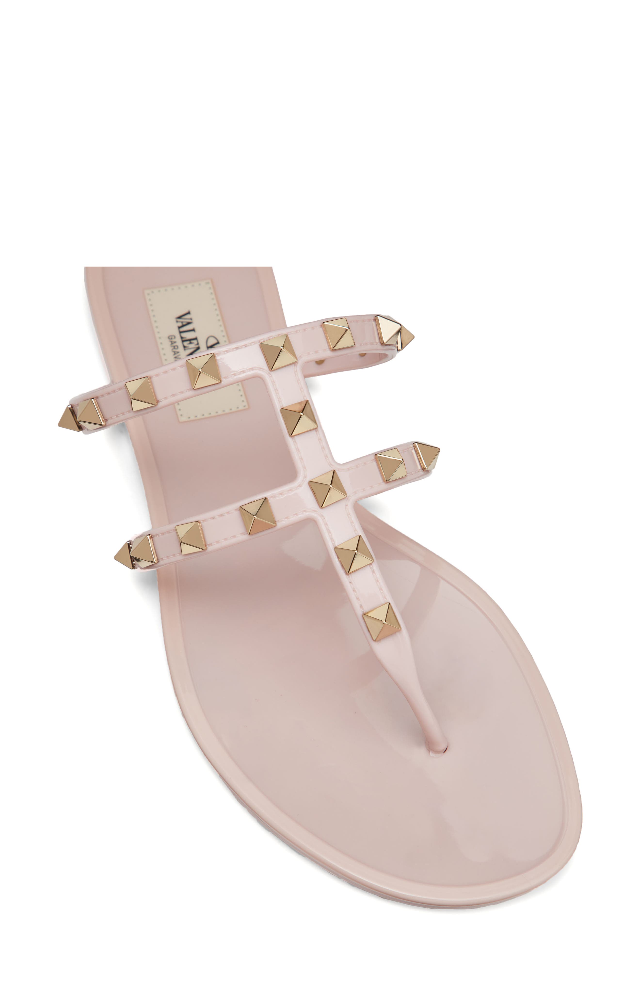 Rockstud Jelly Sandal, Alternate, color, POUDRE