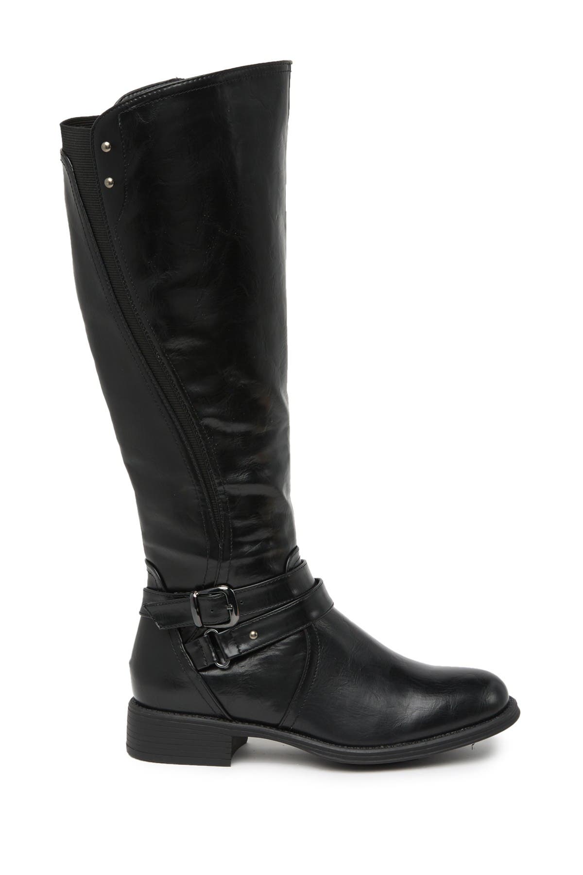 WANTED FOOTWEAR Bergen Buckle Strap Tall Boot, Main, color, 