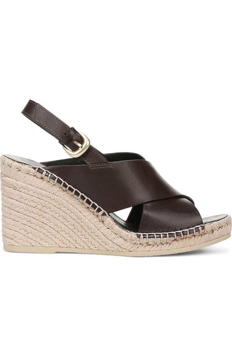 Vince Georgia Espadrille Wedge Sandal, Alternate, color, Ganache