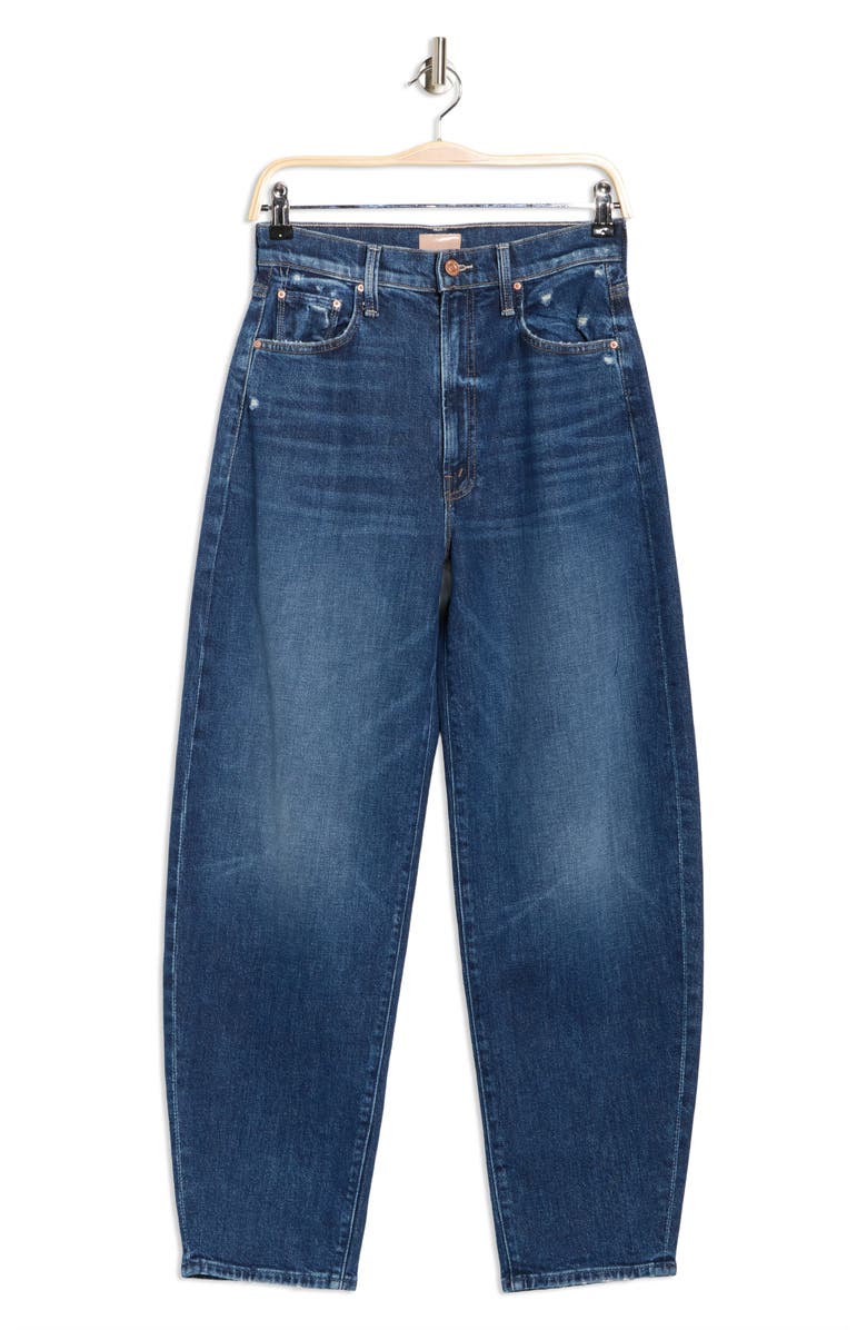MOTHER The Fangirl Skimp Barrel Leg Jeans, Alternate, color, Yee Haw
