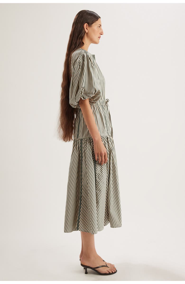 Merlette Eliane Stripe Dress, Alternate, color, Cedar Stripe