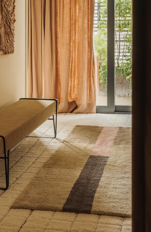 Lorena Canals Washable Wool Runner In Multi