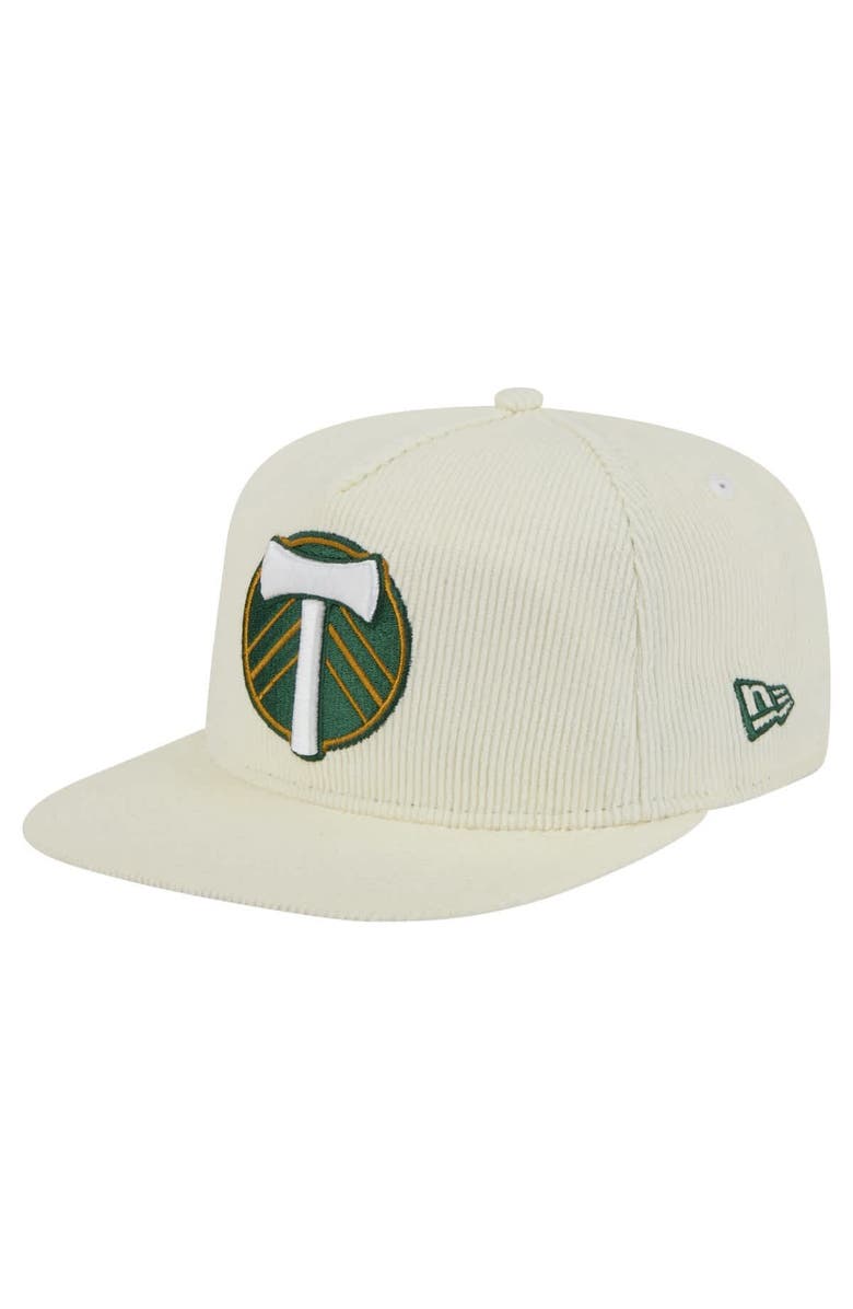 New Era Men's New Era Cream Portland Timbers 2025 Kickoff Snapback Golfer Hat, Main, color,