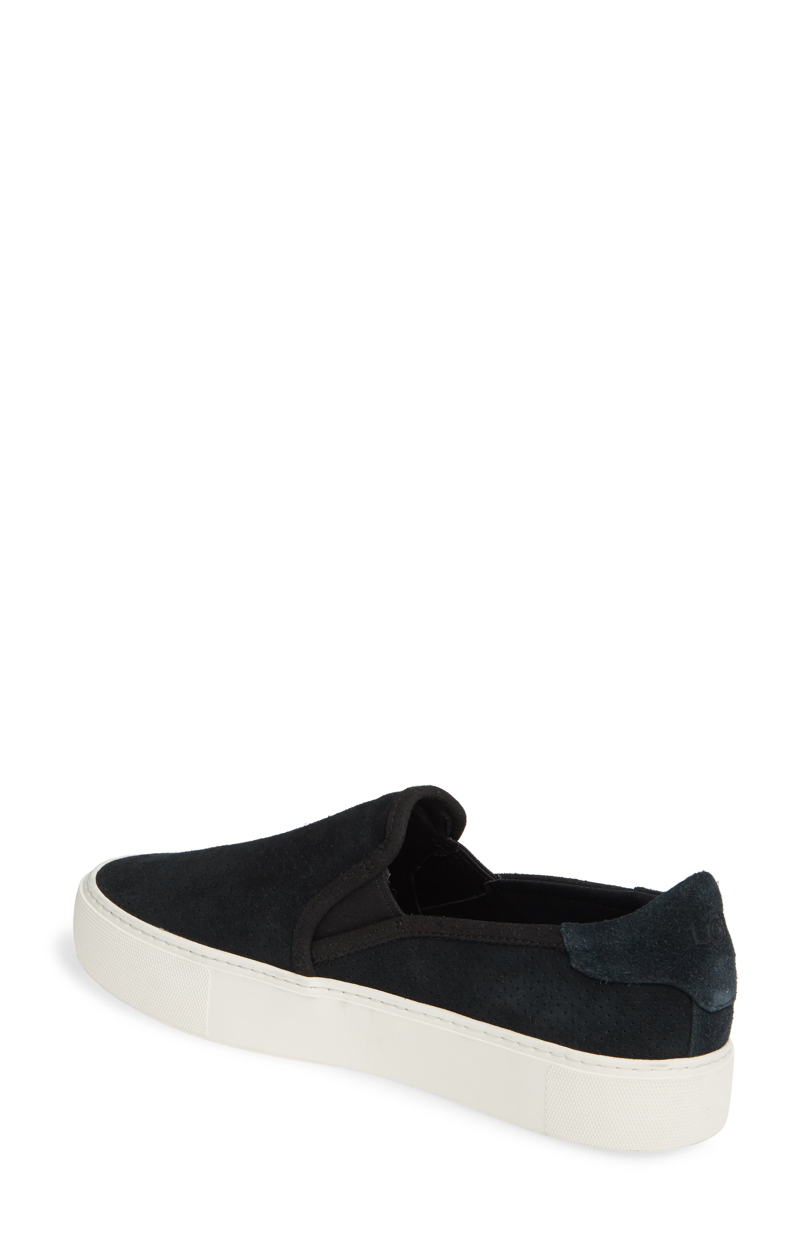 UGG<sup>®</sup> Abies Perforated Slip-On Platform Sneaker, Alternate, color, 
