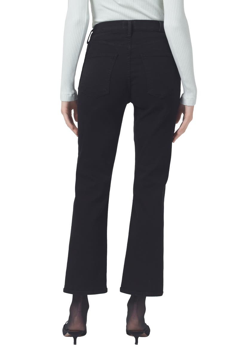 Isola High Waist Crop Bootcut Jeans, Alternate, color, PLUSH BLACK