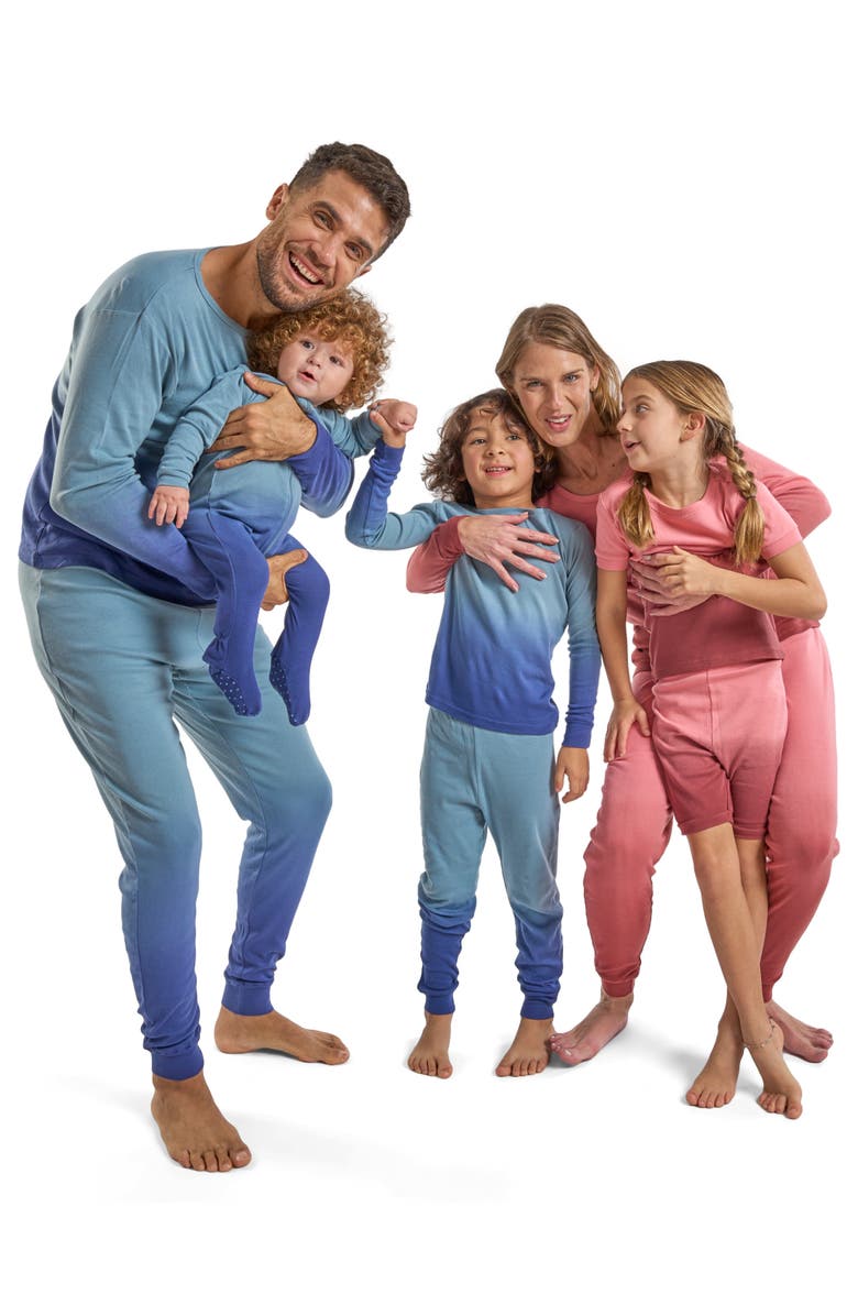 Leveret Men
s Cotton Tie Dye Matching Family Pajamas, Alternate, color, Tie Dye Blue