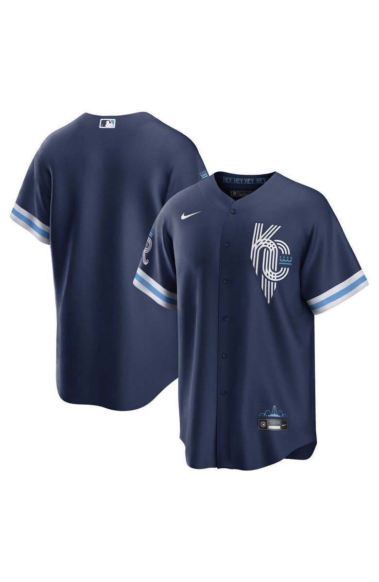 Nike Men's Nike Navy Kansas City Royals City Connect Replica Jersey, Main, color, 