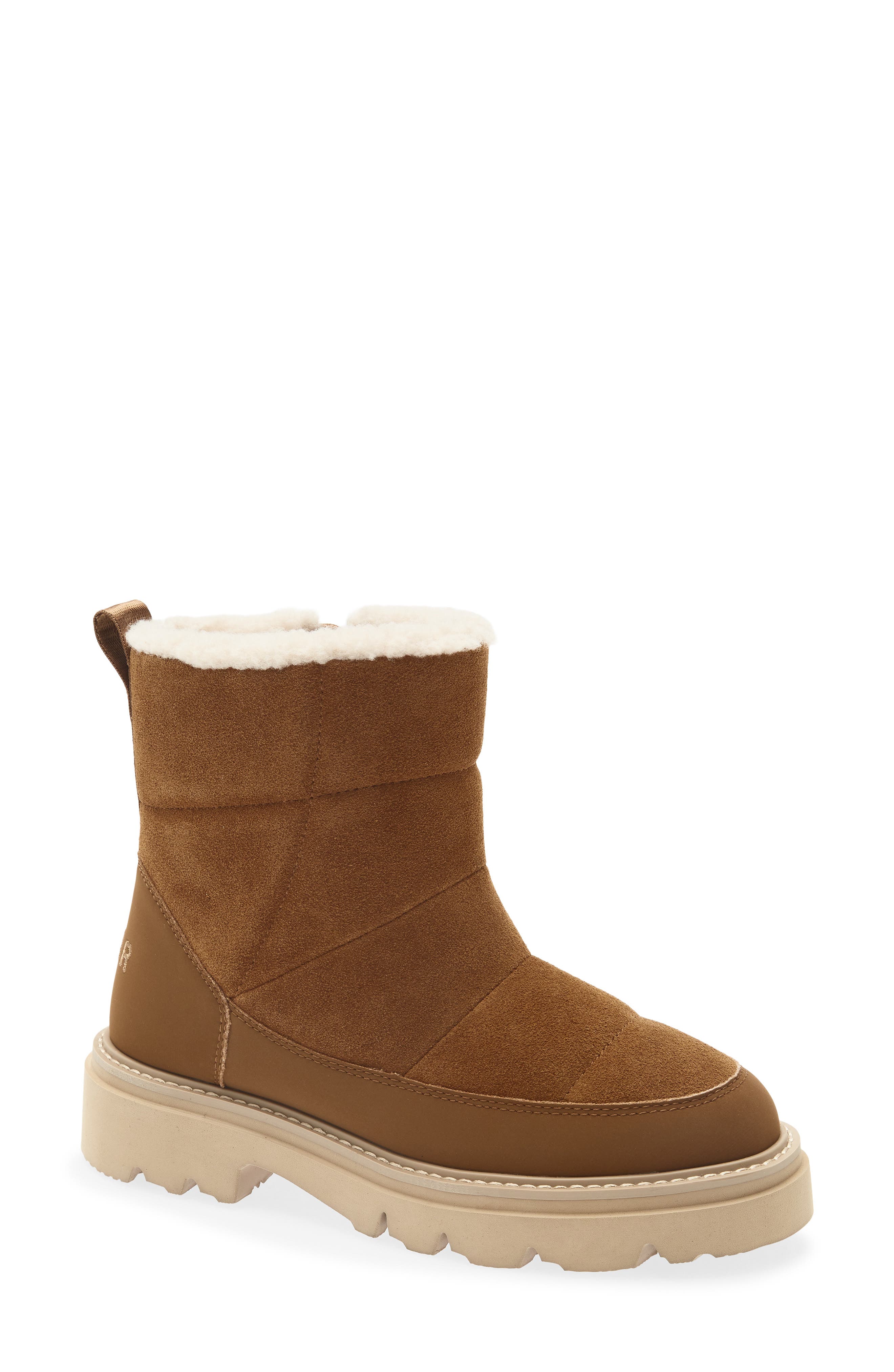 Aura Leather Boot, Main, color, CHESTNUT